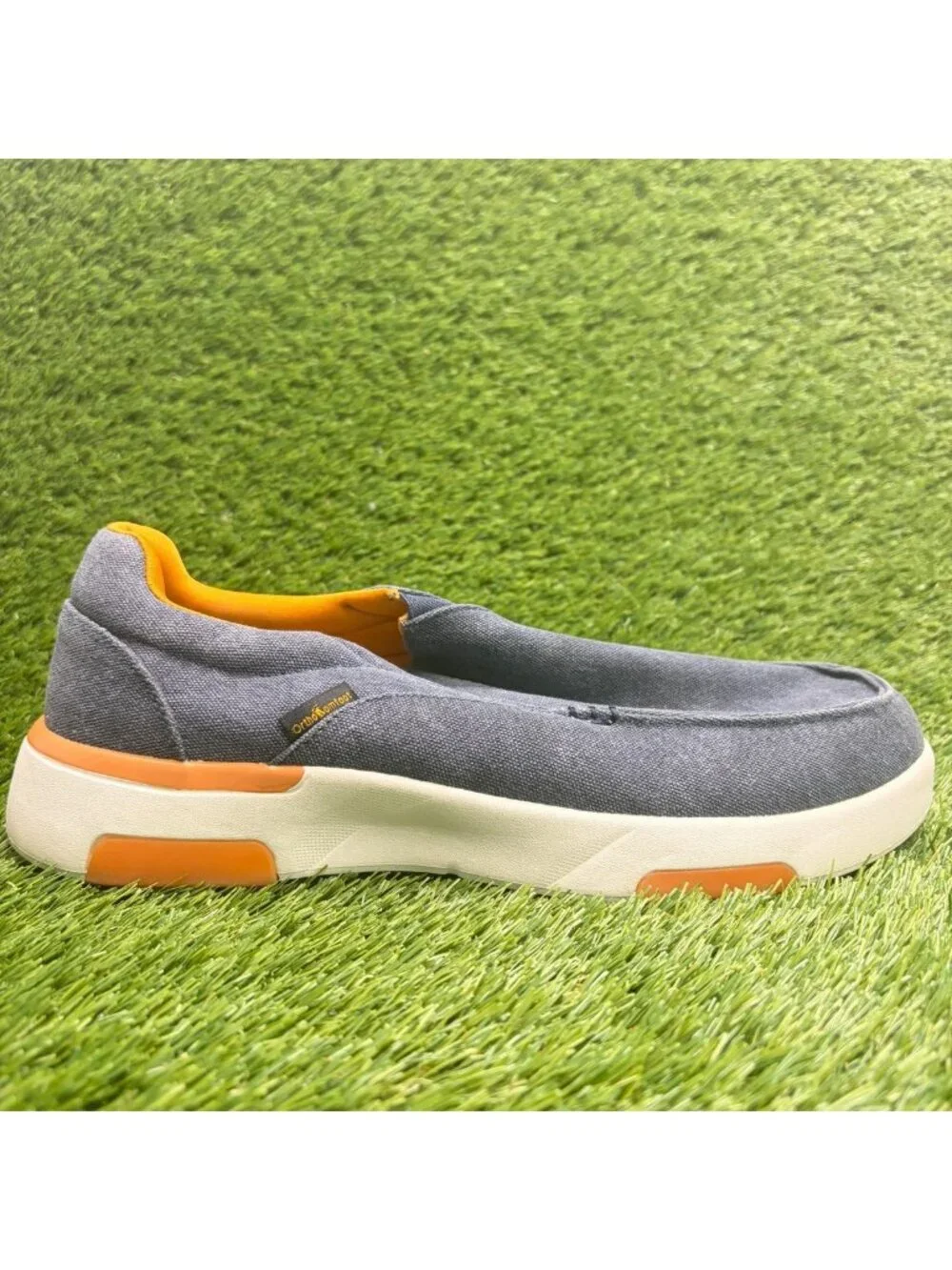 OrthoComfoot Orthopedic Mens Size 11.5 Blue Casual Classic Slip On Loafer Shoes